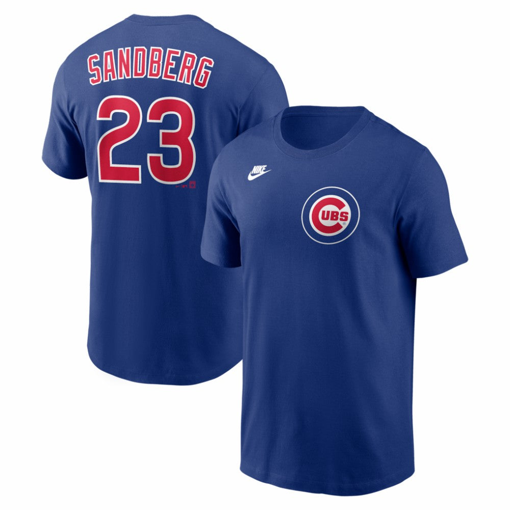 Ryne Sandberg Chicago Cubs Nike Cooperstown Collection Name & Number T-Shirt | MLB Outlet