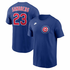 Ryne Sandberg Chicago Cubs Nike Cooperstown Collection Name & Number T-Shirt | MLB Outlet