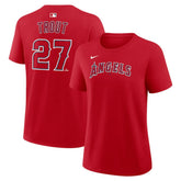 Mike Trout Los Angeles Angels Nike Women's Name & Number T-Shirt | MLB For sale