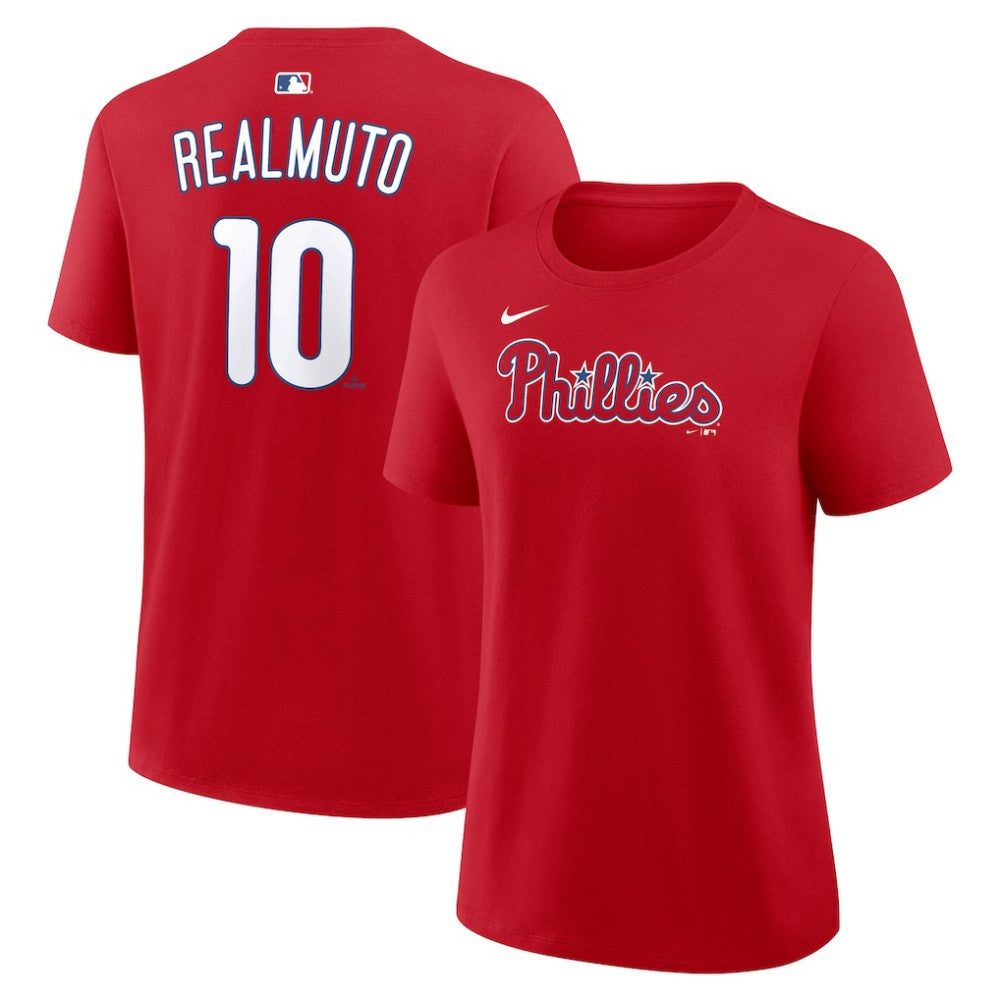 J.T. Realmuto Philadelphia Phillies Nike Women's Name & Number T-Shirt | MLB Online