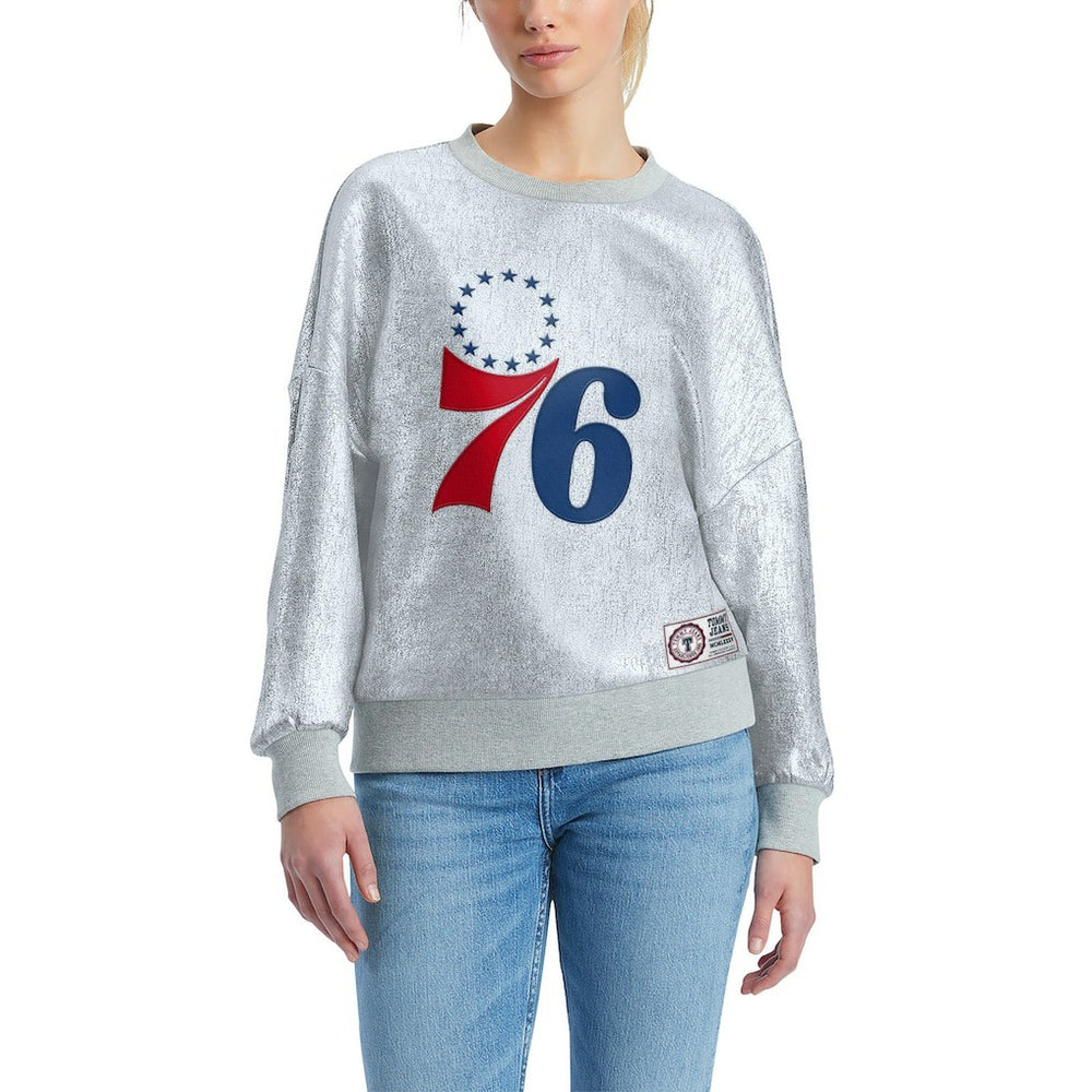 Philadelphia 76ers Tommy Jeans Women's Tracy Pullover Sweatshirt Online