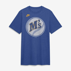 Seattle Mariners Nike Cooperstown Logo Tri-Blend T-Shirt | MLB Discount