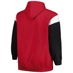 Arizona Cardinals Profile Big & Tall Trench Battle Pullover Hoodie