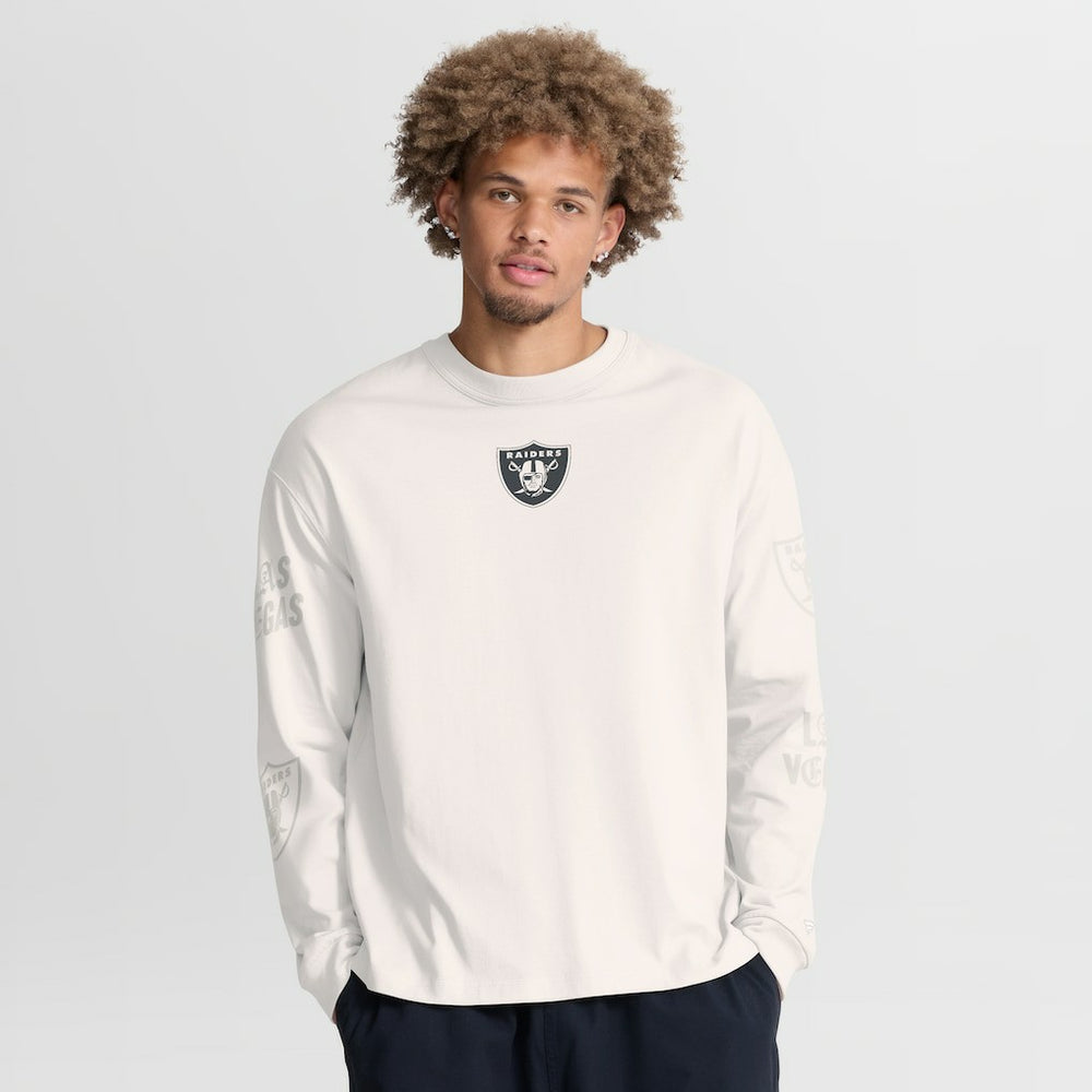 Las Vegas Raiders Fanatics Oversized Type Play Long Sleeve T-Shirt