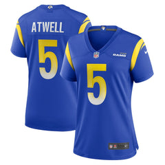Los Angeles Rams Nike Tutu Atwell Women's Home Game Jersey