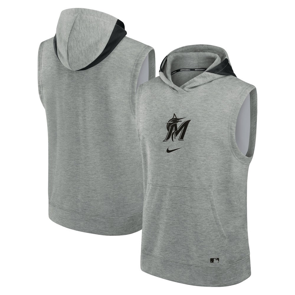 Miami Marlins Nike Authentic Collection Early Work Dri-FIT Sleeveless Hoodie | MLB Outlet