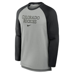 Colorado Rockies Nike Authentic Collection Game Time Raglan Performance Long Sleeve T-Shirt | MLB On Sale