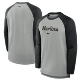 Miami Marlins Nike Authentic Collection Game Time Raglan Performance Long Sleeve T-Shirt | MLB Shop