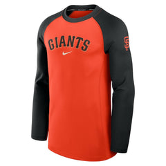 San Francisco Giants Nike Authentic Collection Game Time Dri-FIT Raglan Long Sleeve T-Shirt - Orange/Black | MLB Discount