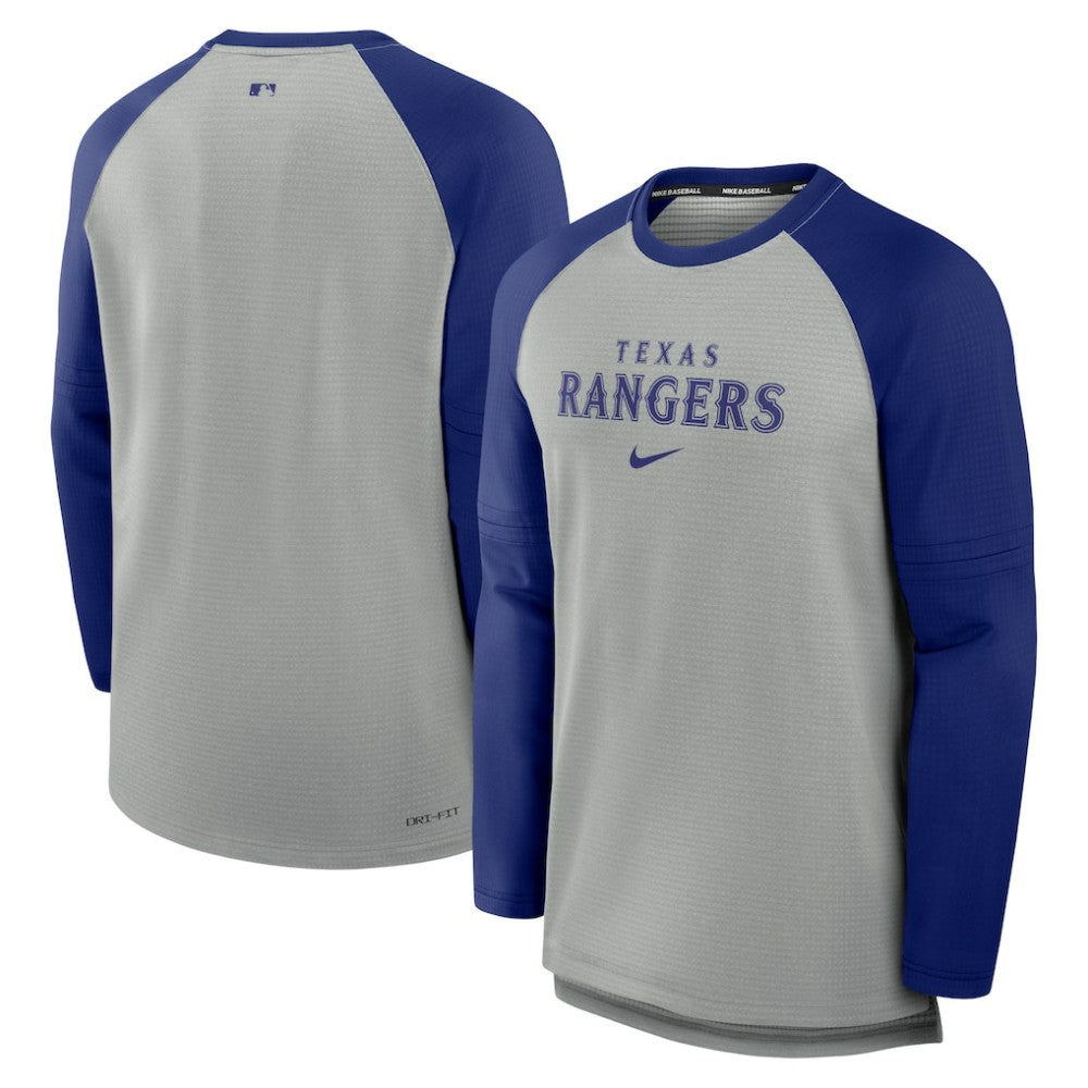 Texas Rangers Nike Authentic Collection Game Time Raglan Performance Long Sleeve T-Shirt | MLB Sale