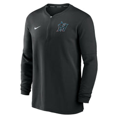 Miami Marlins Nike Authentic Collection Game Time Performance Quarter-Zip Top | MLB Sale