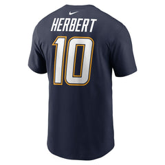 Los Angeles Chargers Nike Justin Herbert Alternate Super Chargers Name & Number T-Shirt