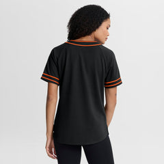 San Francisco Giants Fanatics Women's Diva Race Ahead Raglan V-Neck T-Shirt | MLB On Sale