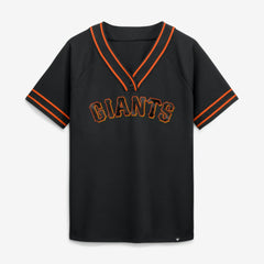 San Francisco Giants Fanatics Women's Diva Race Ahead Raglan V-Neck T-Shirt | MLB On Sale