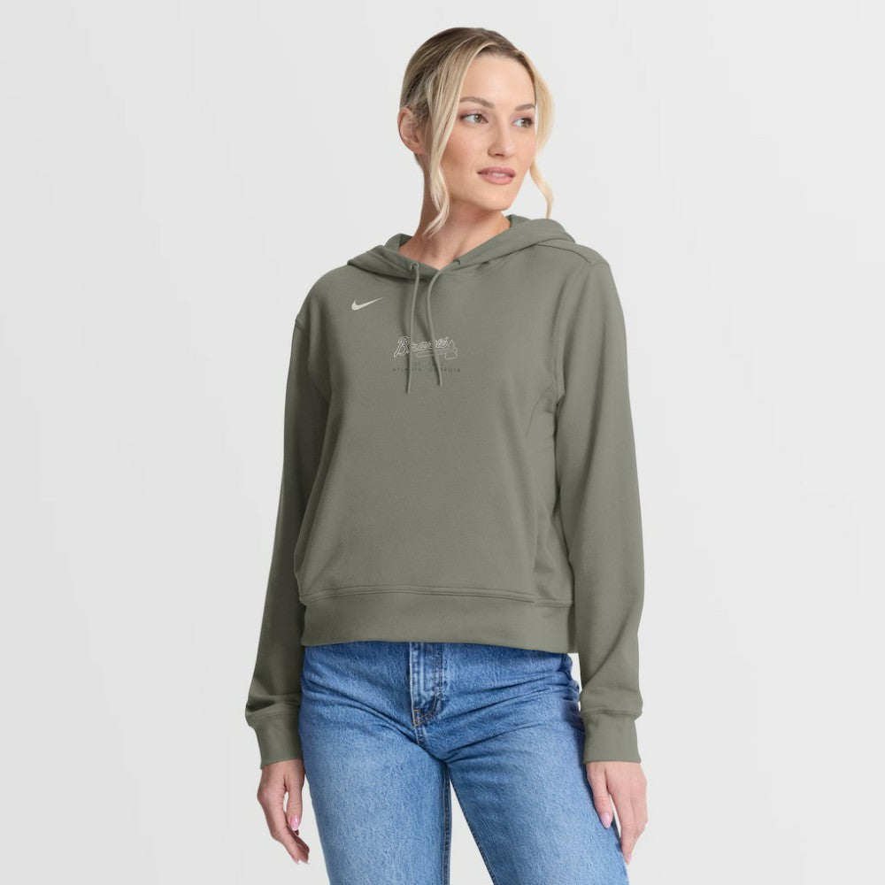 Atlanta Braves Nike Women's One Tri-Blend Dri-FIT Hoodie | MLB For sale