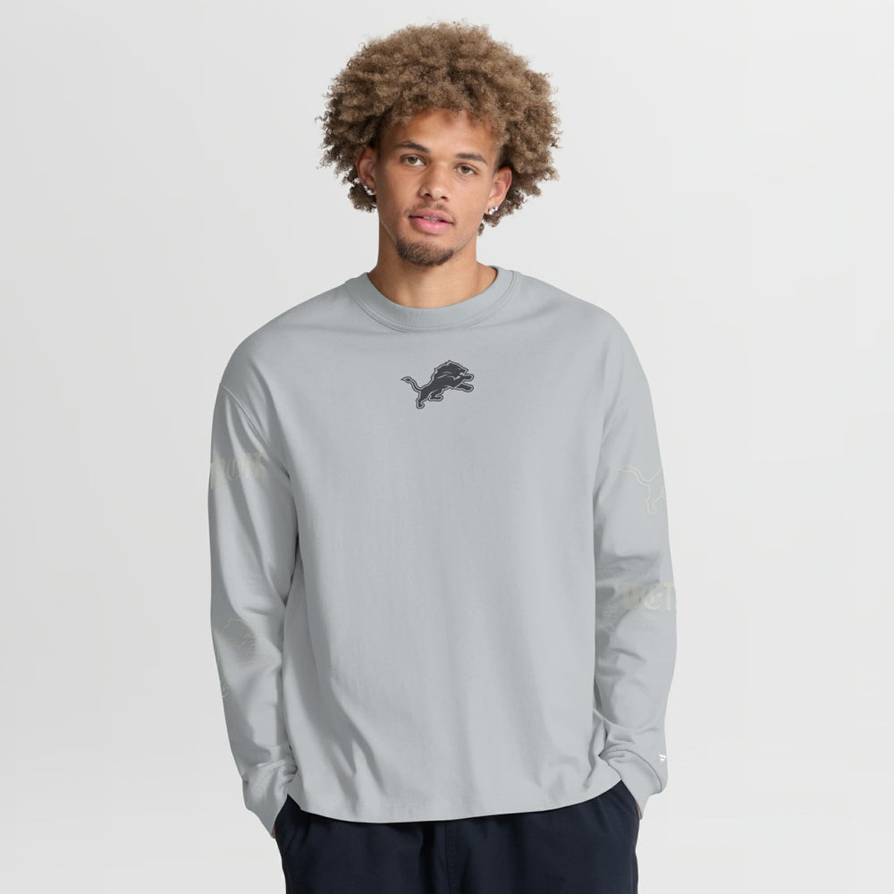 Detroit Lions Fanatics Oversized Type Play Long Sleeve T-Shirt