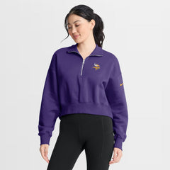 Minnesota Vikings Nike Women's Phoenix Fleece Quarter-Zip Sweatshirt