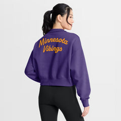 Minnesota Vikings Nike Women's Phoenix Fleece Quarter-Zip Sweatshirt