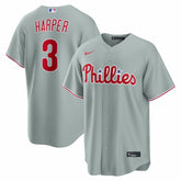 Bryce Harper Philadelphia Phillies Road Replica Jersey - Gray
