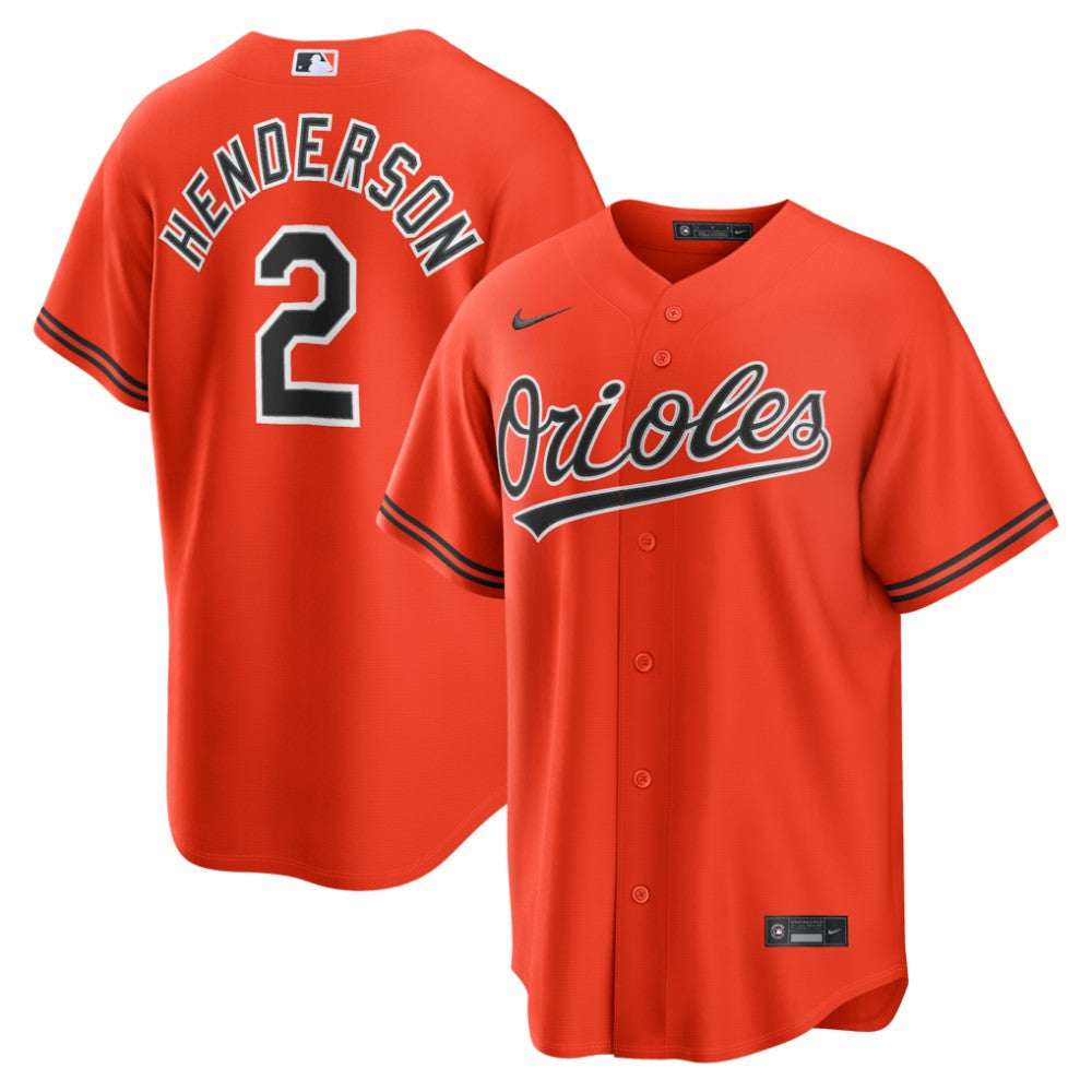 Gunnar Henderson Baltimore Orioles Nike Alternate 2 Replica Jersey | MLB On Sale