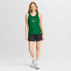 Philadelphia Eagles Nike Women's Hurry Up Tri-Blend Dri-FIT Tank Top