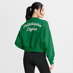 Philadelphia Eagles Nike Women's Phoenix Fleece Quarter-Zip Sweatshirt