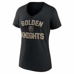 Vegas Golden Knights Logo Athletic Women's Arch Victory V-Neck T-Shirt For Sale