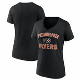 Philadelphia Flyers Logo Athletic Women's Arch Victory V-Neck T-Shirt Sale
