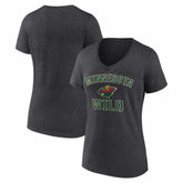 Minnesota Wild Logo Athletic Women's Arch Victory V-Neck T-Shirt Online