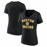 Boston Bruins Logo Athletic Women's Arch Victory V-Neck T-Shirt Discount