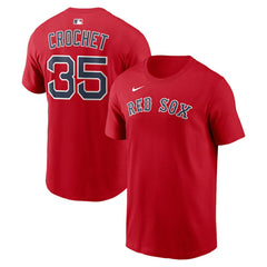 Garrett Crochet Boston Red Sox Nike Name & Number T-Shirt | MLB US