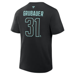 Philipp Grubauer Seattle Kraken Fanatics Authentic Stack Name & Number T-Shirt Discount