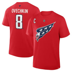 Alexander Ovechkin Washington Capitals Fanatics Authentic Stack Name & Number T-Shirt On Sale