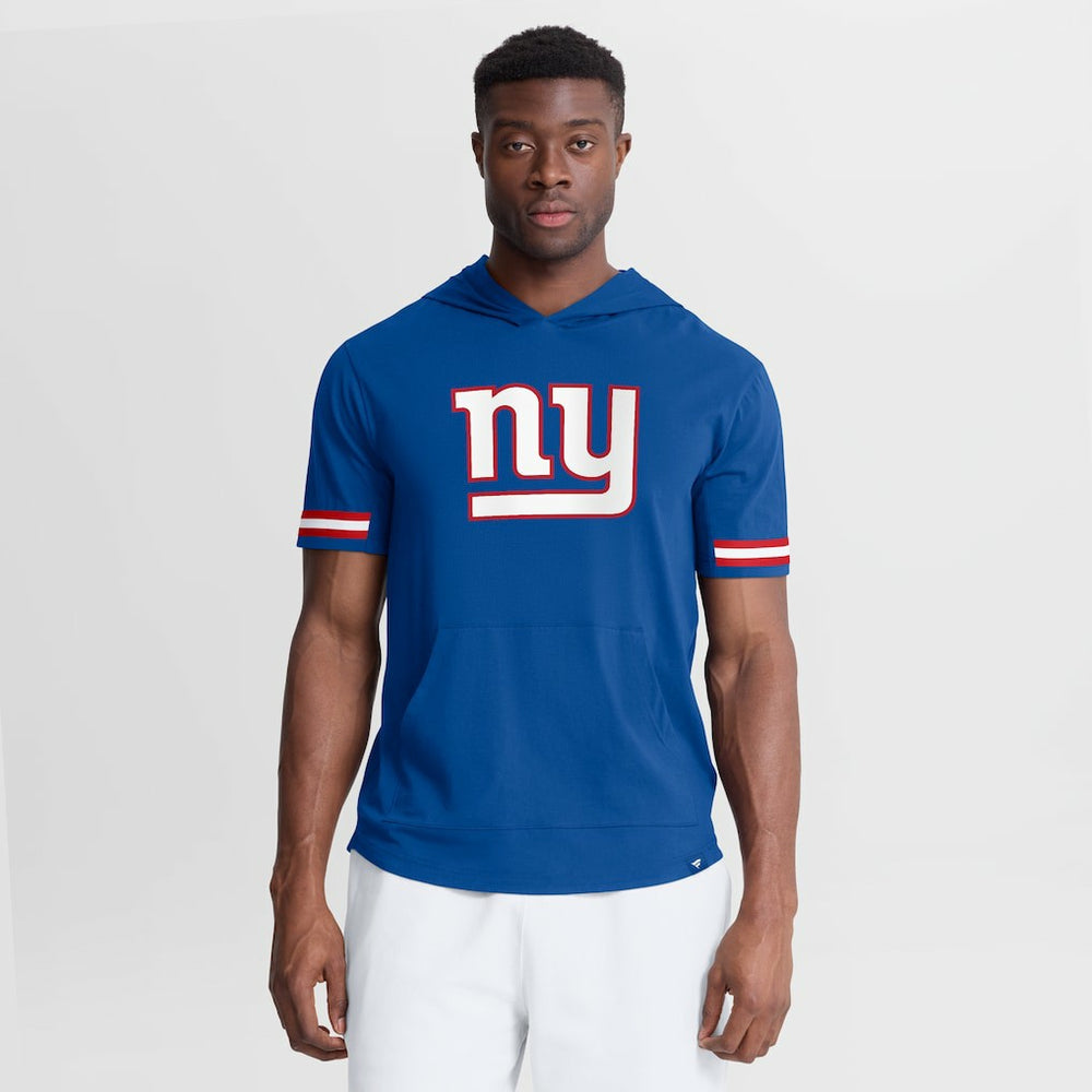 New York Giants Fanatics Optimal Play Short Sleeve Hooded T-Shirt