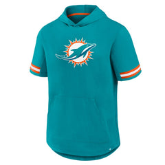 Miami Dolphins Fanatics Optimal Play Short Sleeve Hooded T-Shirt