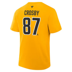 Sidney Crosby Pittsburgh Penguins Fanatics Authentic Stack Name & Number T-Shirt For Sale