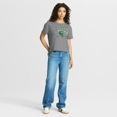 Philadelphia Eagles Fanatics Women's Overplayed Tribute Tri-Blend Boxy T-Shirt