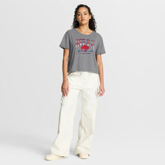 Buffalo Bills Fanatics Women's Overplayed Tribute Tri-Blend Boxy T-Shirt