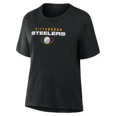 Pittsburgh Steelers Fanatics Women's Fade Legacy T-Shirt