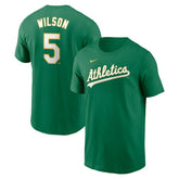 Jacob Wilson Athletics Nike Fuse Name & Number T-Shirt | MLB Online