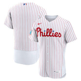 Philadelphia Phillies Home Sponsor Patch Authentic Jersey - White