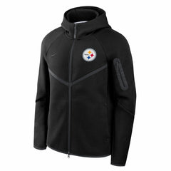 Pittsburgh Steelers Nike Tech Fleece Raglan Full-Zip Windrunner Hoodie