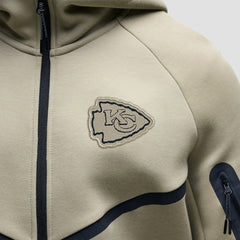 Kansas City Chiefs Nike Tech Fleece Raglan Full-Zip Windrunner Hoodie