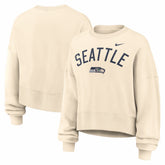 Seattle Seahawks Nike Women's Oversized High Hip Legacy Arch Phoenix Fleece Sweatshirt
