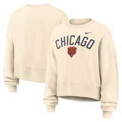 Chicago Bears Nike Women's Oversized High Hip Legacy Arch Phoenix Fleece Sweatshirt