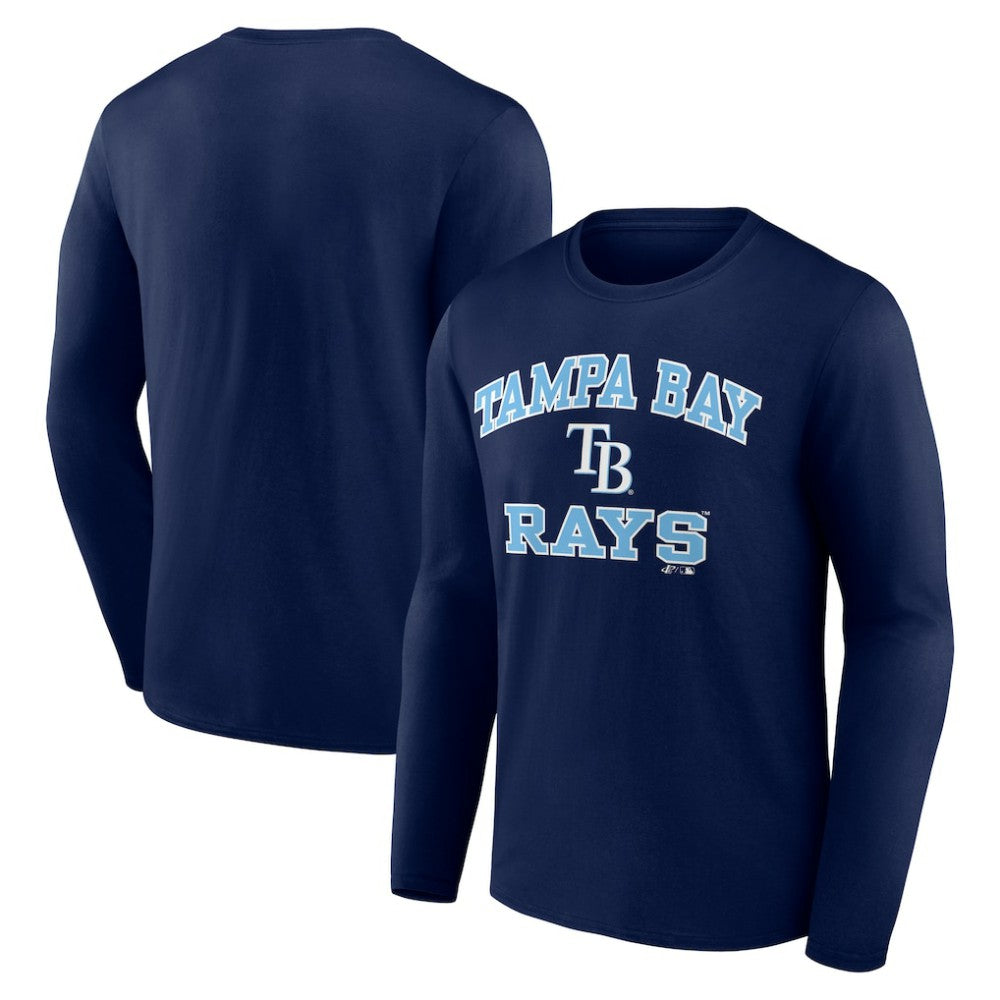 Tampa Bay Rays Logo Athletic Heart & Soul Long Sleeve T-Shirt | MLB New