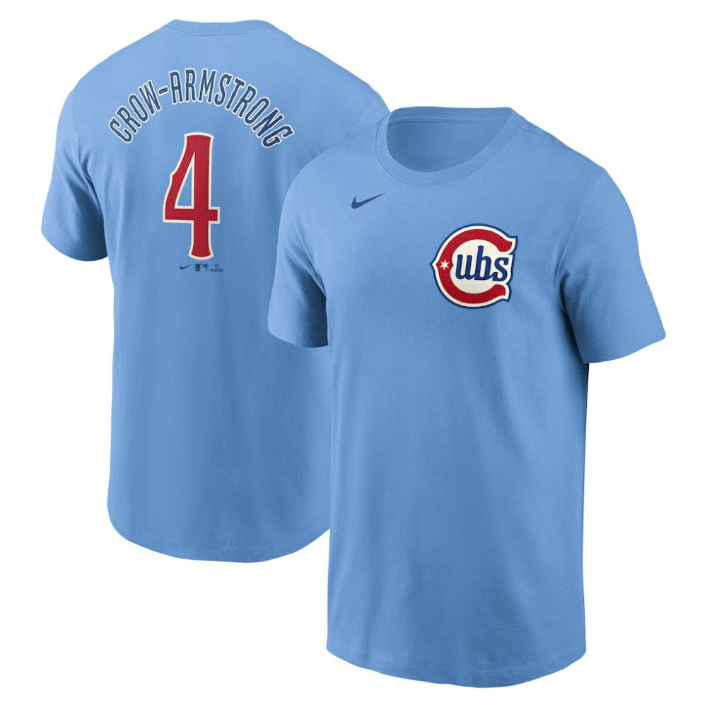 Pete Crow-Armstrong Chicago Cubs Nike Fuse Name & Number T-Shirt | MLB Sale