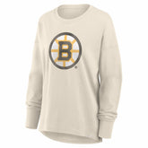 Boston Bruins Fanatics Women's Distressed Logo Long Sleeve T-Shirt Online