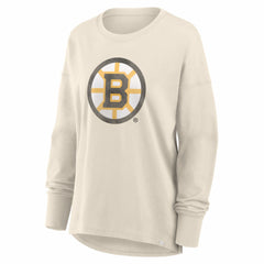 Boston Bruins Fanatics Women's Distressed Logo Long Sleeve T-Shirt Online