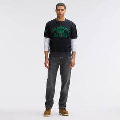 Philadelphia Eagles Fanatics IconicFleece Short Sleeve Sweatshirt